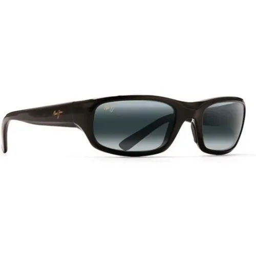 Schwarze Stilvolle Sonnenbrille , unisex, Größe: 55 MM - Maui Jim - Modalova