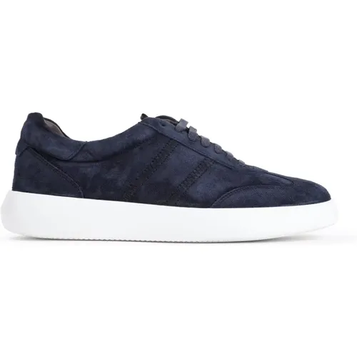 Navy Cassette Sneakers , male, Sizes: 8 1/2 UK, 10 UK, 11 UK, 7 UK - Brioni - Modalova