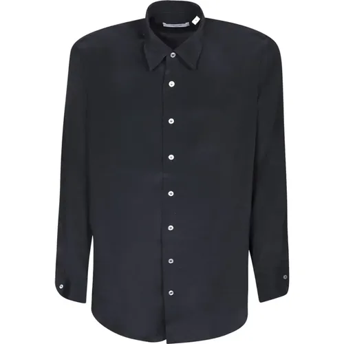Silk Blend Shirt with Long Sleees , male, Sizes: L, S, XL, M - Lardini - Modalova