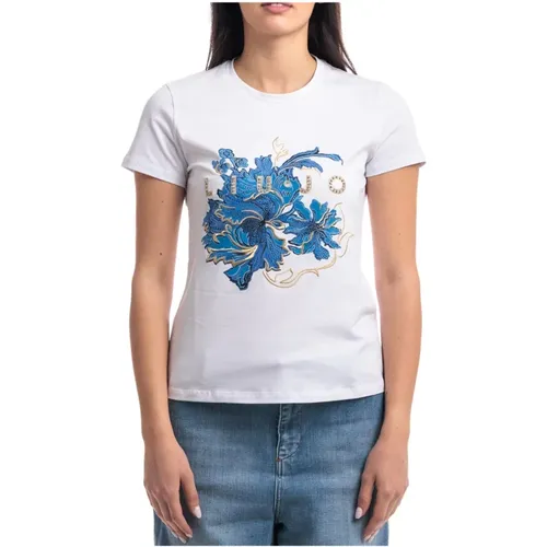 Casual Cotton T-shirt , female, Sizes: S - Liu Jo - Modalova