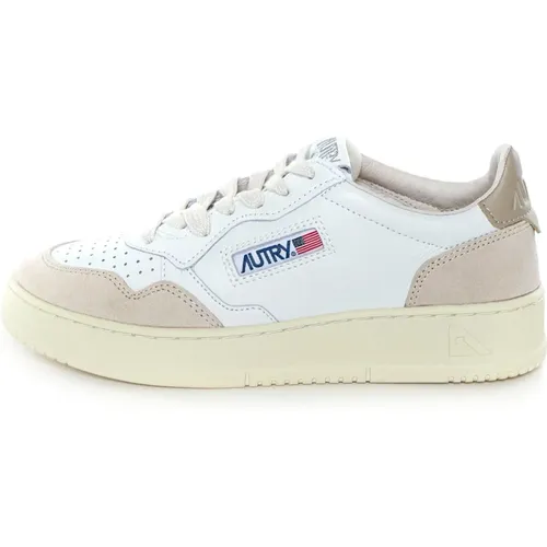 Low-Top-Sneaker mit Lederdetails , Damen, Größe: 39 EU - Autry - Modalova