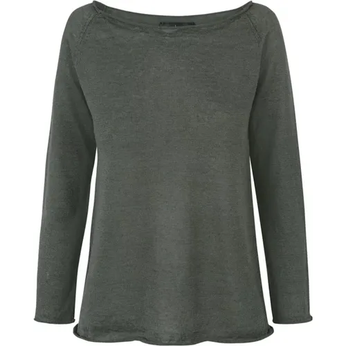 Rinen, jersey and linen knit jade , female, Sizes: 2XL, L, M, XL, S - Cortana - Modalova