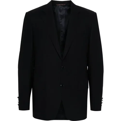 Classic Wool Blazer with 2 Buttons , male, Sizes: 5XL, S, M, 4XL, L, 3XL, 2XL, XL - Canali - Modalova