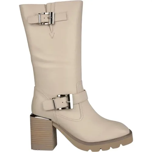 Embellished Leather Ankle Boots , female, Sizes: 8 UK, 5 UK, 7 UK - Alma en Pena - Modalova