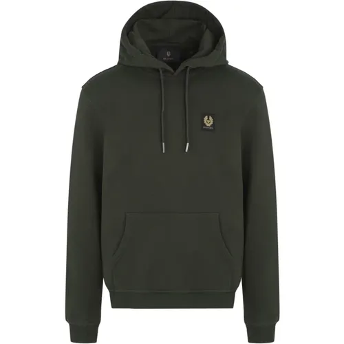 Phoenix Patch Logo Hooded Top , male, Sizes: 2XL, S, XL, M - Belstaff - Modalova