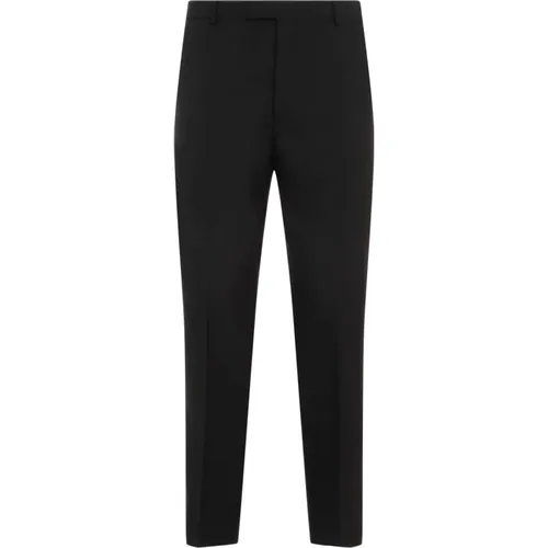 Schwarze Wollmischung Hose Aw24 - Gucci - Modalova