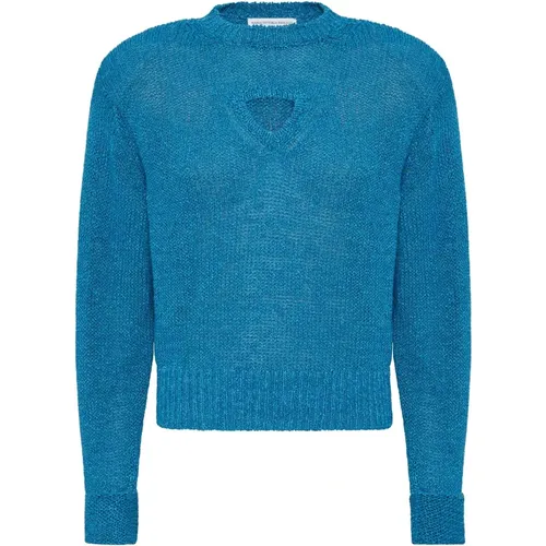 Fresh Linen Cotton Silk Sweater , female, Sizes: XS - MVP wardrobe - Modalova