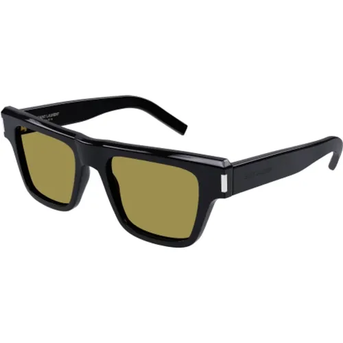 And Yellow Acetate Sunglasses , male, Sizes: 51 MM - Saint Laurent - Modalova