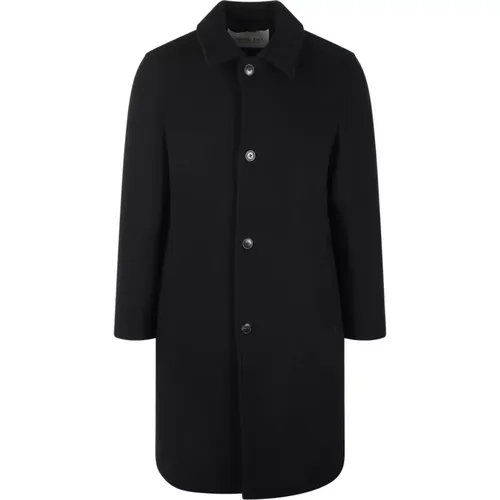 Classic Wool Blend Coat , male, Sizes: M, L, S - closed - Modalova