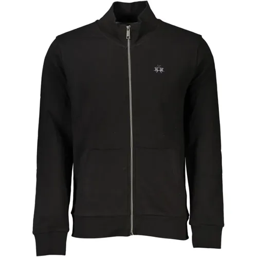 Zip-Up Cotton Sweater , male, Sizes: 3XL, 2XL, L, XL, M, S - LA MARTINA - Modalova