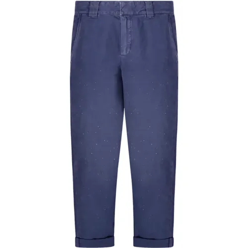 Chino Skate Workwear Hose in Blau , Herren, Größe: L - Golden Goose - Modalova