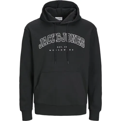 Colorblock Hoodie mit Pigment Print , Herren, Größe: M - jack & jones - Modalova