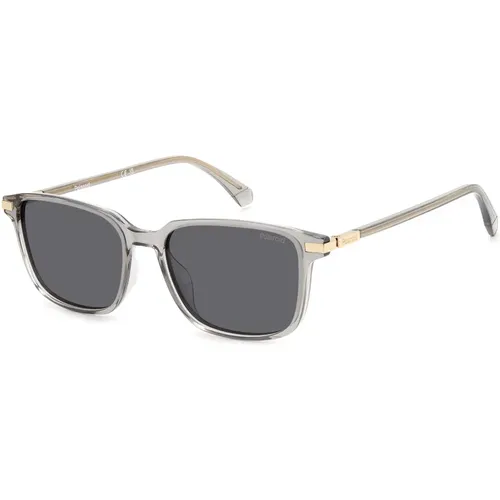 Beige/Grey Sunglasses , male, Sizes: 54 MM - Polaroid - Modalova