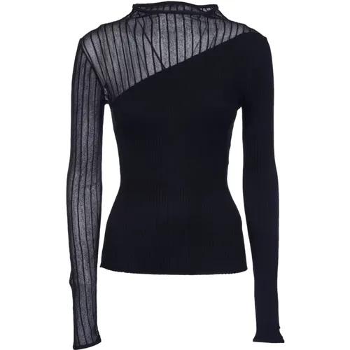 Schwarze Pullover - Pinaforemetal Stil - PATRIZIA PEPE - Modalova