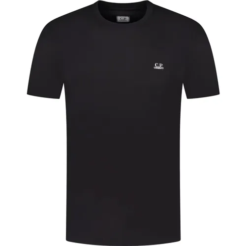 Schwarzes T-Shirt aus der Fw23 Kollektion , Herren, Größe: L - C.P. Company - Modalova