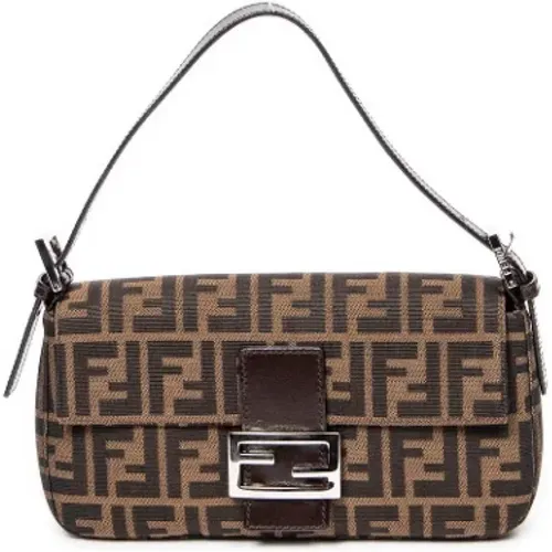 Pre-owned Canvas shoulder-bags , female, Sizes: ONE SIZE - Fendi Vintage - Modalova