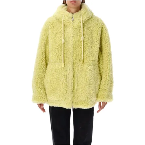 Shearling Kapuzen Eco Pelzjacke - Urbancode - Modalova