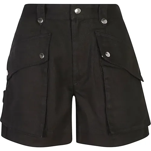 Schwarze High-Waist Shorts , Damen, Größe: XS - Isabel Marant Étoile - Modalova