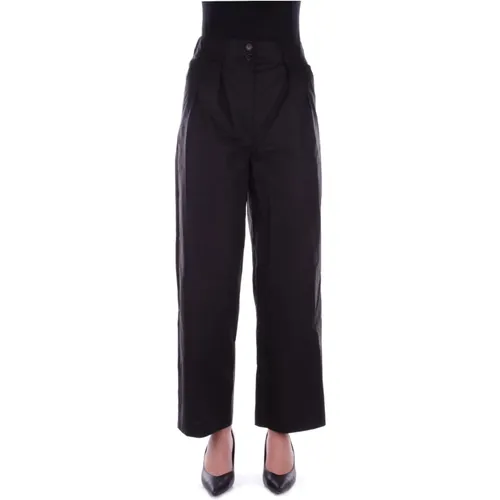 Trousers with Zipper and Button , female, Sizes: M, S, L, XS - Woolrich - Modalova