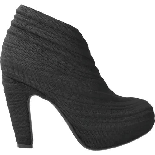 Schwarzer Fold Damen Stiefelette , Damen, Größe: 38 EU - United Nude - Modalova