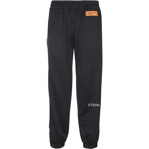 Sportliche Hose mit Logo-Patch , Herren, Größe: XL - Heron Preston - Modalova