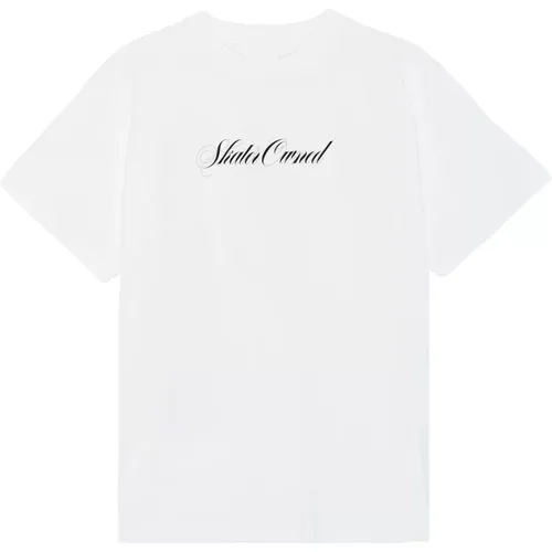 Skater Print T-shirt , unisex, Größe: S/M - Soulland - Modalova