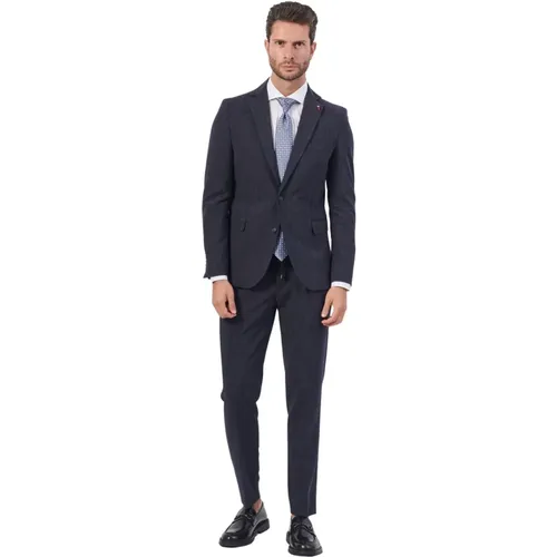 Blaues Slim Fit Kleid mit Niedriger Taille Hose , Herren, Größe: L - Mulish - Modalova