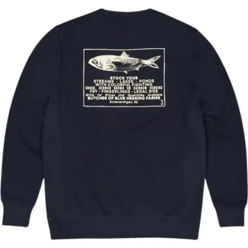 Butcher of , Stylischer Army Stock Crew Pullover , Herren, Größe: XL - Butcher of Blue - Modalova