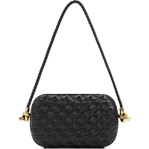 Dunkelgrüne Knoten Schulter Clutch - Bottega Veneta - Modalova