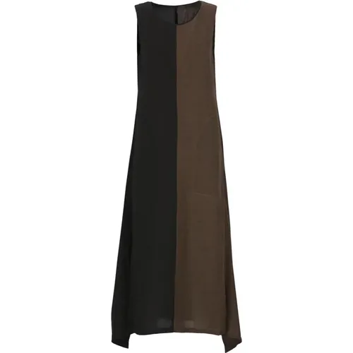 MultiColour Sleeveless Dress with Side Slit Pockets , female, Sizes: L, M - UMA Wang - Modalova