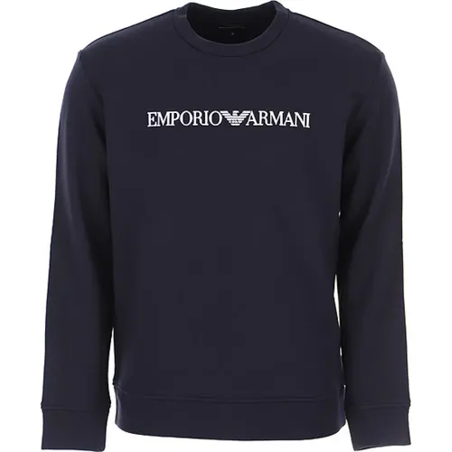 Modal Baumwollpullover für Herren , Herren, Größe: L - Emporio Armani - Modalova