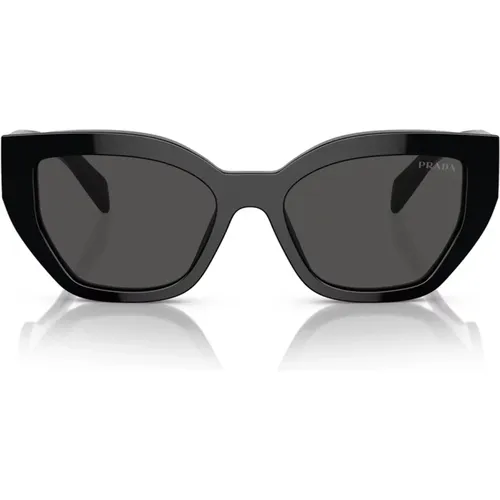 Butterfly-shaped Sunglasses with Oversized Logo , unisex, Sizes: 53 MM - Prada - Modalova