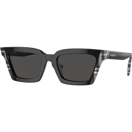 Klassische britische Stil Sonnenbrille,Klassische Schwarze Sonnenbrille Be4392U Briar,Klassisches britisches Design Sonnenbrille - Burberry - Modalova