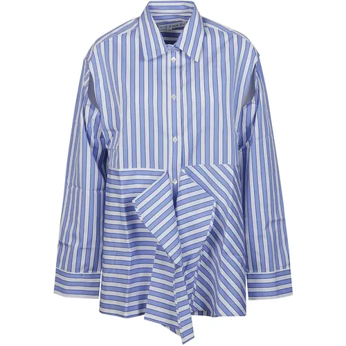 Peplum Drape Shirt , female, Sizes: S - JW Anderson - Modalova