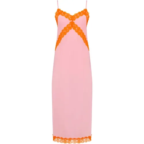 Candy Silk Crepe de Chine Dress , female, Sizes: L, S, XS, M - Jaaf - Modalova