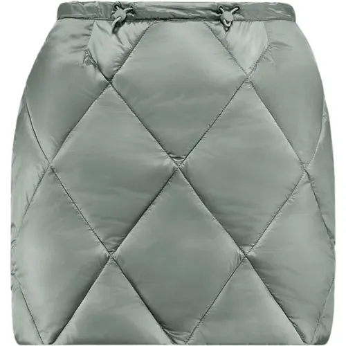 Short Quilted Nylon Skirt , female, Sizes: L, XL, M, S - BomBoogie - Modalova