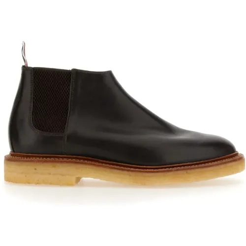 Thom , Leather Chelsea Boot Made in UK , male, Sizes: 6 1/2 UK, 6 UK, 5 1/2 UK - Thom Browne - Modalova