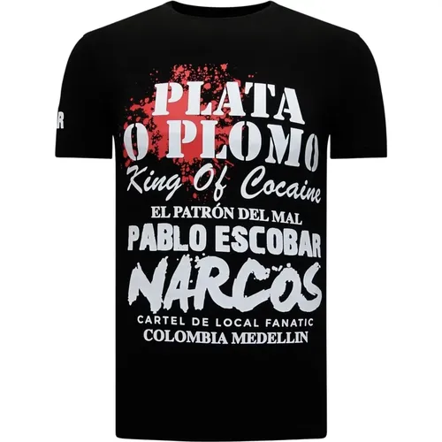 Plato Plomo T-shirt Herren , Herren, Größe: S - Local Fanatic - Modalova