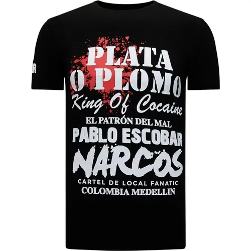 Plato Plomo T-shirt Herren , Herren, Größe: XS - Local Fanatic - Modalova
