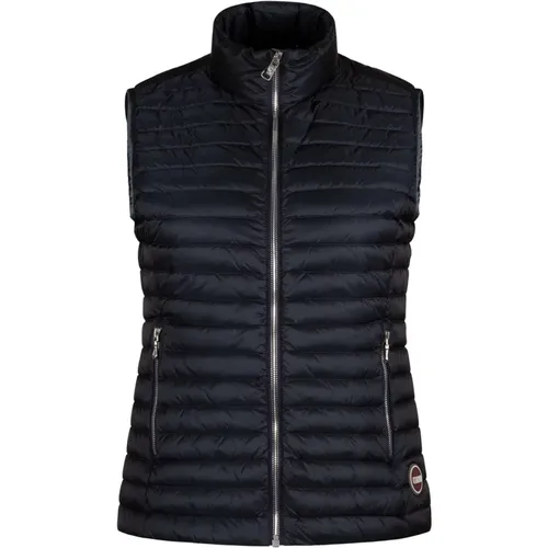 Navy Down Vest - Lightweight and Water-Resistant , female, Sizes: M, L - Colmar - Modalova