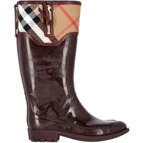 Pre-owned Rubber boots , female, Sizes: 8 UK - Burberry Vintage - Modalova