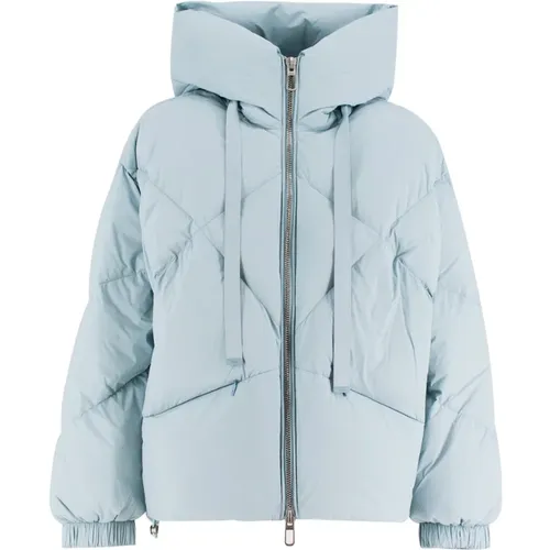 Geometrisch gesteppte Daunenjacke , Damen, Größe: S - Duno - Modalova