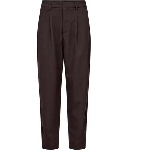 Coffee Tailored Pants Stylish Quality , female, Sizes: M, L, XL - Copenhagen Muse - Modalova