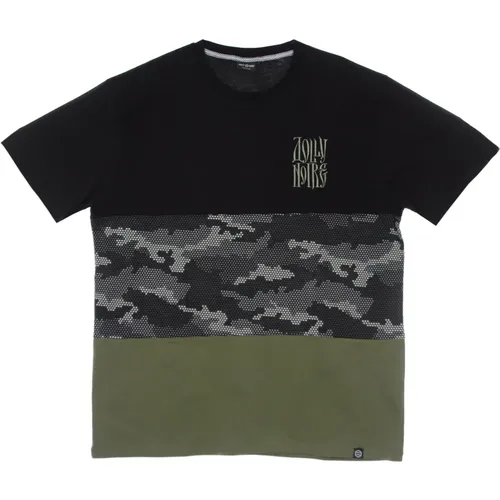 Camo Section Tee Schwarz/Oliv - Dolly Noire - Modalova