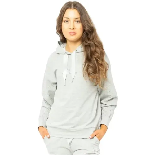 Grey Sweatshirt Ss22 Women's Fashion , female, Sizes: M, XS - Armani Exchange - Modalova