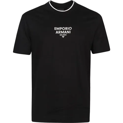 Klassisches Schwarzes T-Shirt 0067 , Herren, Größe: S - Emporio Armani - Modalova