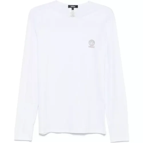 Weißes Medusa Crewneck Unterwäsche Set , Herren, Größe: L - Versace - Modalova