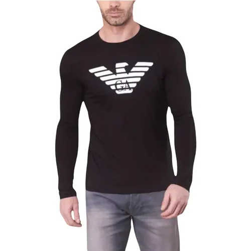 Langarm T-Shirt , Herren, Größe: S - Emporio Armani - Modalova