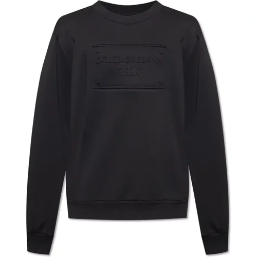 Sweatshirt mit Logo , Herren, Größe: L - Dolce & Gabbana - Modalova