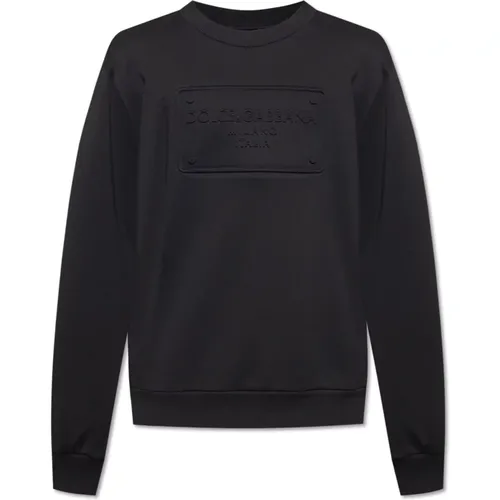 Sweatshirt mit Logo , Herren, Größe: S - Dolce & Gabbana - Modalova